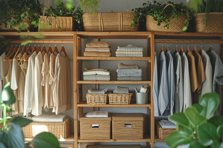 Comment intégrer la mode durable dans un petit espace de rangement