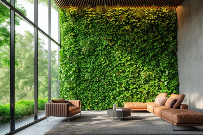 Les plantes grimpantes pour un mur végétal intérieur spectaculaire
