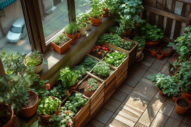 Aménager un coin potager dans un petit espace urbain