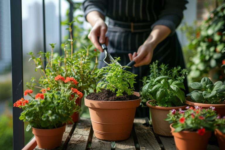 Les conseils pour aménager un coin potager sur un balcon en ville