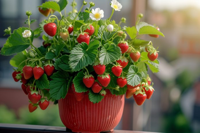 Les conseils pour réussir la culture de fraises en pots sur un balcon