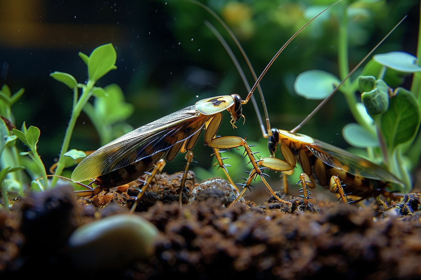 La reproduction des blattes de jardin