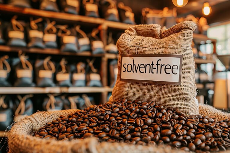 Est-il possible de trouver du café en grain décaféiné sans solvant ?