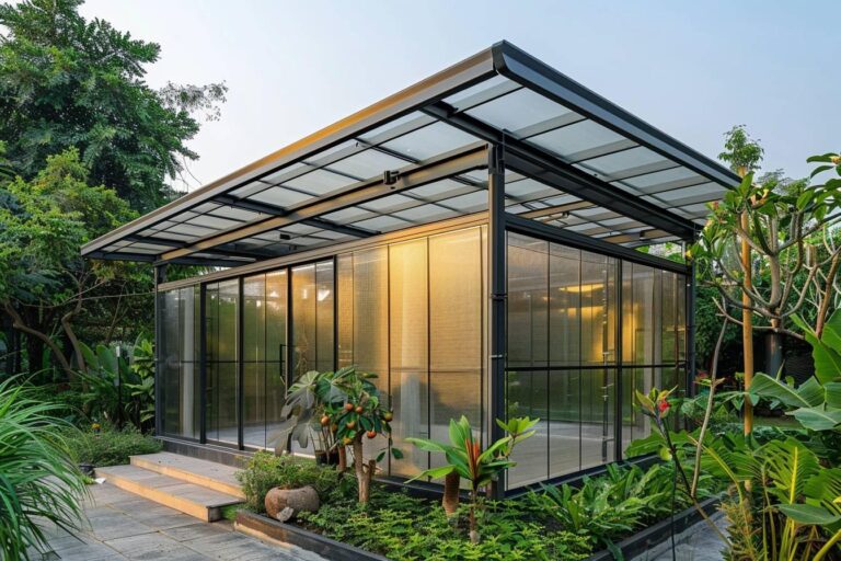 Comment concevoir un abri de jardin esthétique en utilisant de l’acier et du polycarbonate