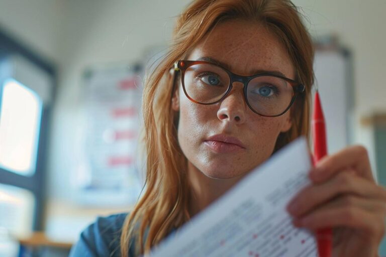 Comment un enseignant évalue-t-il l’utilisation des points dans une rédaction ?